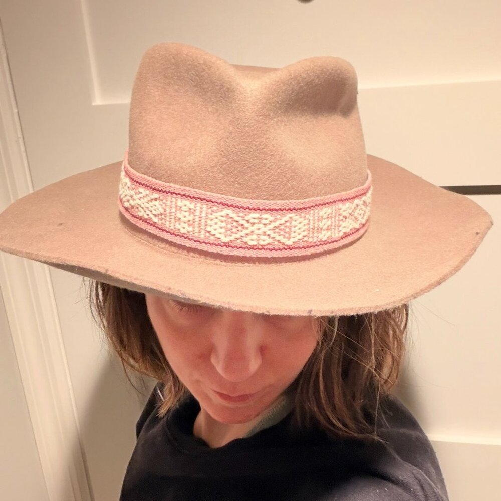 100% Authentic GIGI PIP Wide Brim Rancher Fedora Felt Hat